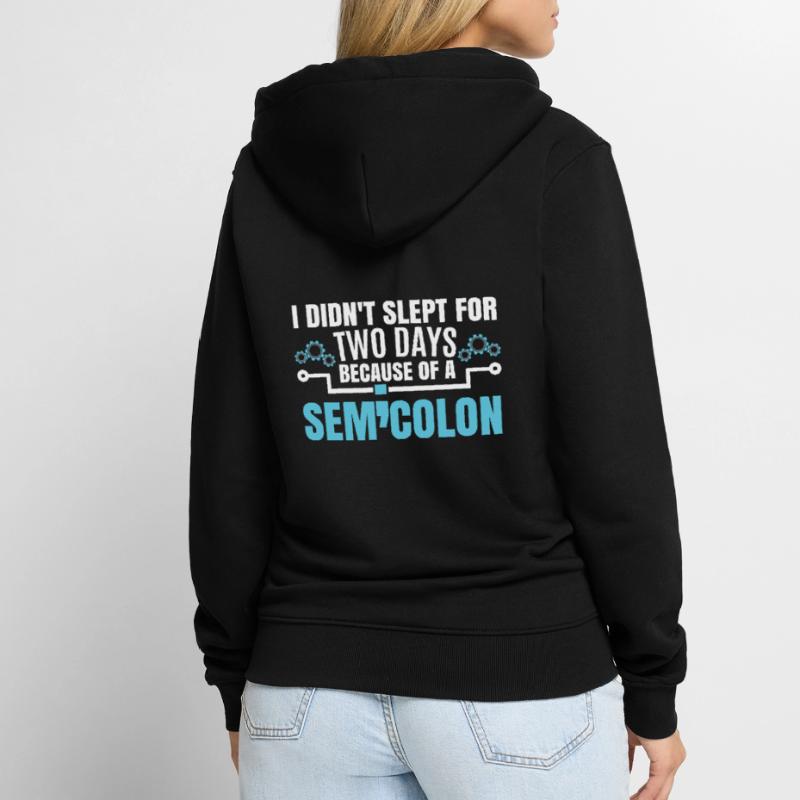 Funny Coder Programmierer Programmierung Codierung Unisex Premium Bio Zip Hoodie