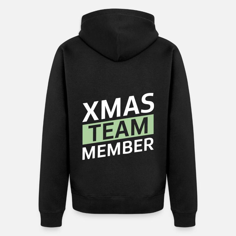 L’équipe de Noël - Veste à capuche bio Premium Unisexe - noir
