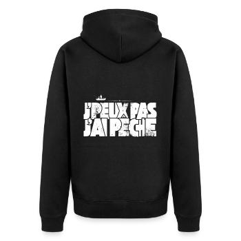J'peux pas j'ai Pêche - Veste à capuche bio Premium Unisexe - noir - Dos - Nico (187cm)