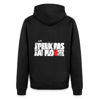 J'peux pas j'ai Plongée - Veste à capuche bio Premium Unisexe - noir - Dos - Nico (187cm)