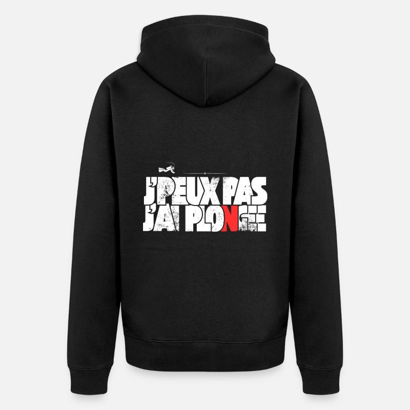 J'peux pas j'ai Plongée - Veste à capuche bio Premium Unisexe - noir