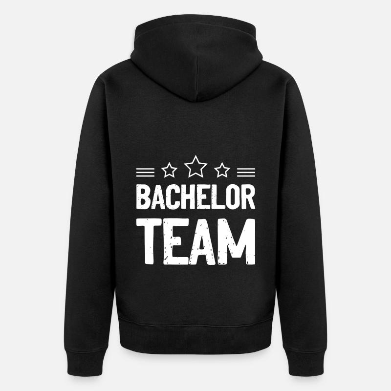 Bachelor Team Jga - Unisex Premium Bio Zip Hoodie - Schwarz