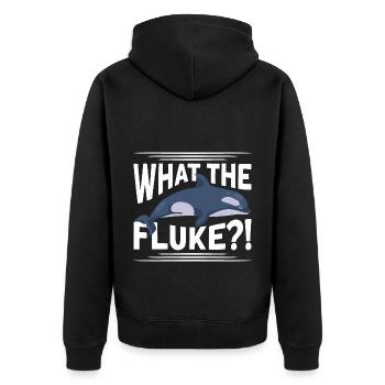 Whale Watching Whale Watching Whale Orca Blue Whale - Unisex Premium Organic Zip Hoodie - black - Back - Nico (187cm)