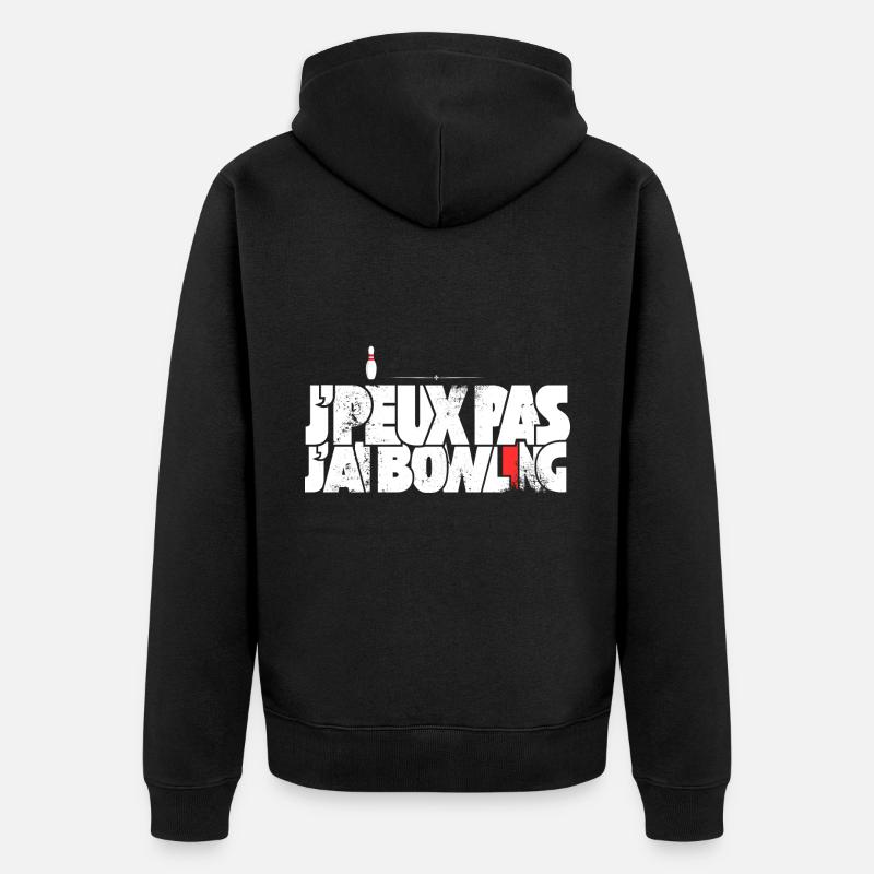 J'peux pas j'ai Bowling - Veste à capuche bio Premium Unisexe - noir