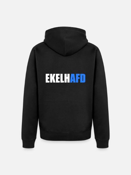 Ekelhafd - Unisex Premium Bio Zip Hoodie - Schwarz