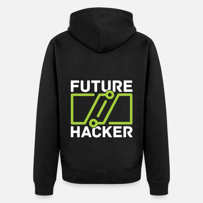 Programmer Coder Software Developer - Unisex Premium Organic Zip Hoodie - black