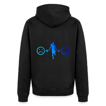 Shuffle Girl Shuffledancer Men's Shuffle Boy - Unisex Premium Organic Zip Hoodie - black - Back - Nico (187cm)