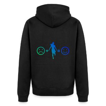 Shuffle Dance Men's Shuffle Girl Shuffle - Unisex Premium Organic Zip Hoodie - black - Back - Nico (187cm)