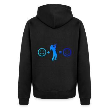 Jazz TrumpetEr Trumpet Player Trumpet Player - Unisex Premium Organic Zip Hoodie - black - Back - Nico (187cm)