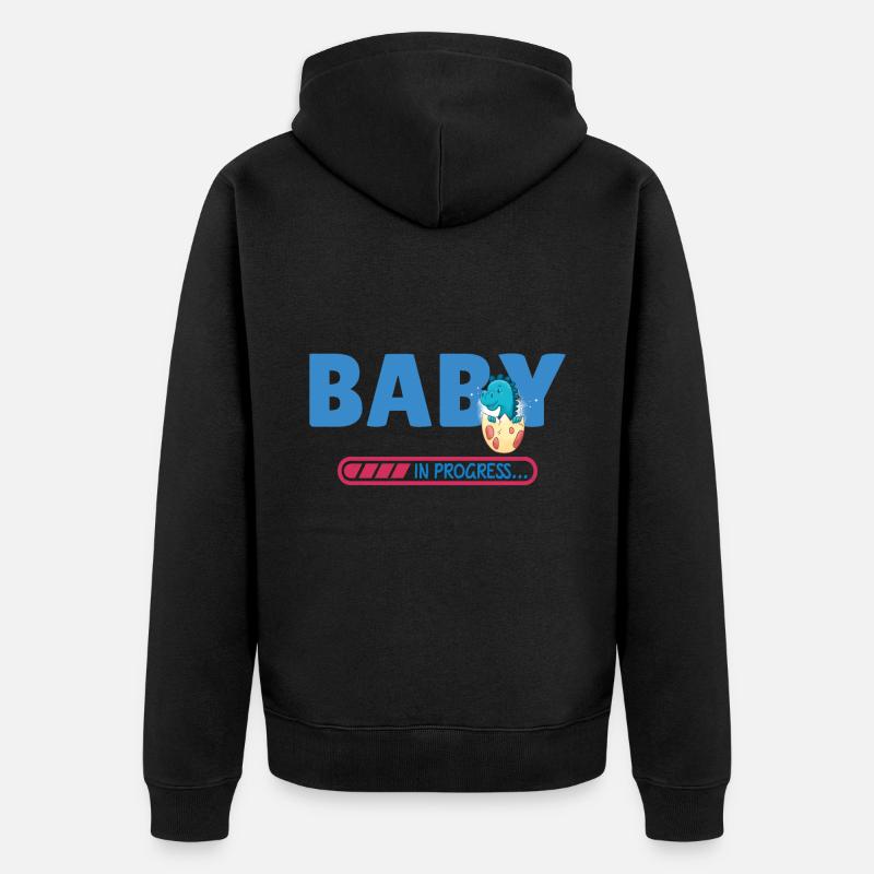 Bébé en cours - Veste à capuche bio Premium Unisexe - noir