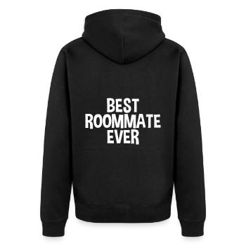 Meilleur colocataire de tous les temps 2 - Veste à capuche bio Premium Unisexe - noir - Dos - Nico (187cm)
