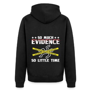 Criminalistique Criminalistique - Veste à capuche bio Premium Unisexe - noir - Dos - Nico (187cm)