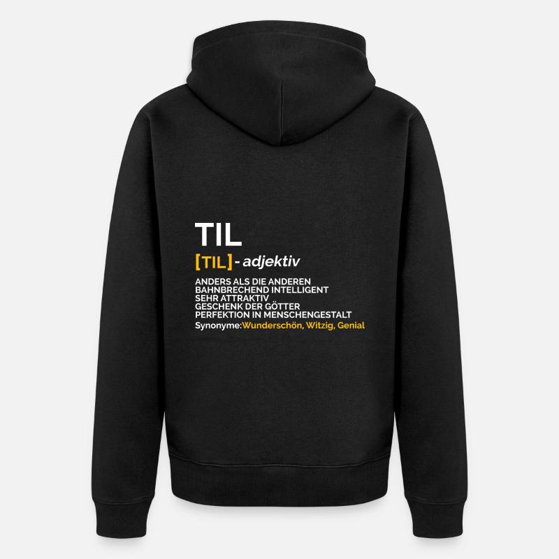 Til - Veste à capuche bio Premium Unisexe - noir