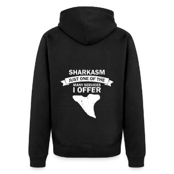 Fossil Archaeology Design Fossils Fossil Hunters - Unisex Premium Organic Zip Hoodie - black - Back - Nico (187cm)