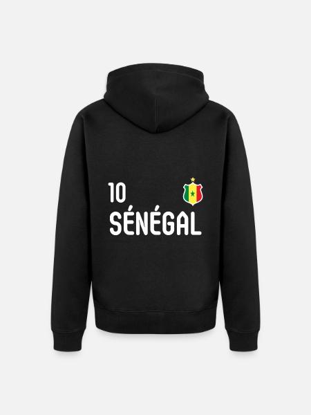 Senegal national team - Unisex Premium Organic Zip Hoodie - black