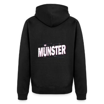 Münster Allemagne City Font Home Love - Veste à capuche bio Premium Unisexe - noir - Dos - Nico (187cm)