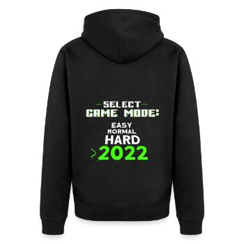 Jeu de hasard Retro Gamer Jeux vidéo Cadeau - Veste à capuche bio Premium Unisexe - noir - Dos - Nico (187cm)