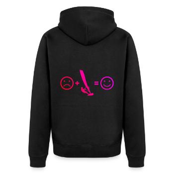 Men's Windsurfers Windsurfing Women Windsurfing - Unisex Premium Organic Zip Hoodie - black - Back - Nico (187cm)