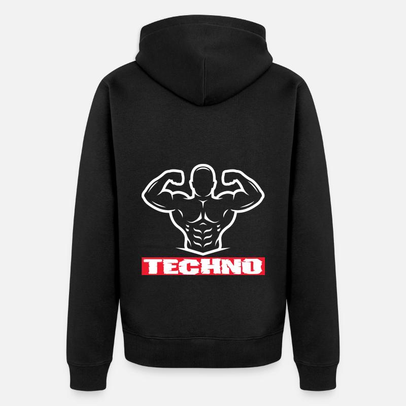 Fête - Veste à capuche bio Premium Unisexe - noir