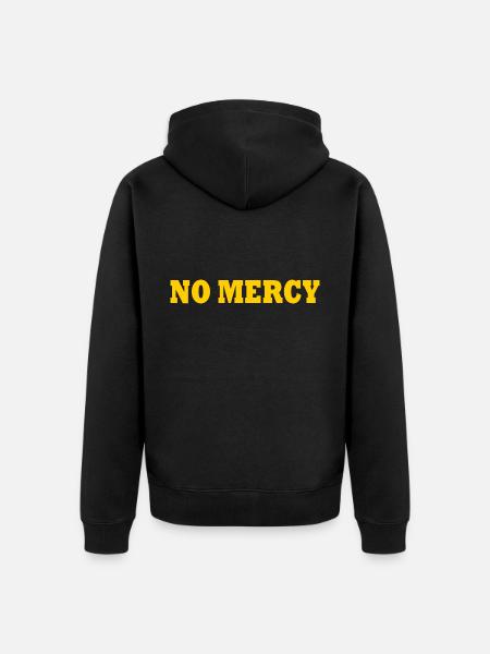 No mercy - Unisex Premium Bio Zip Hoodie - Schwarz