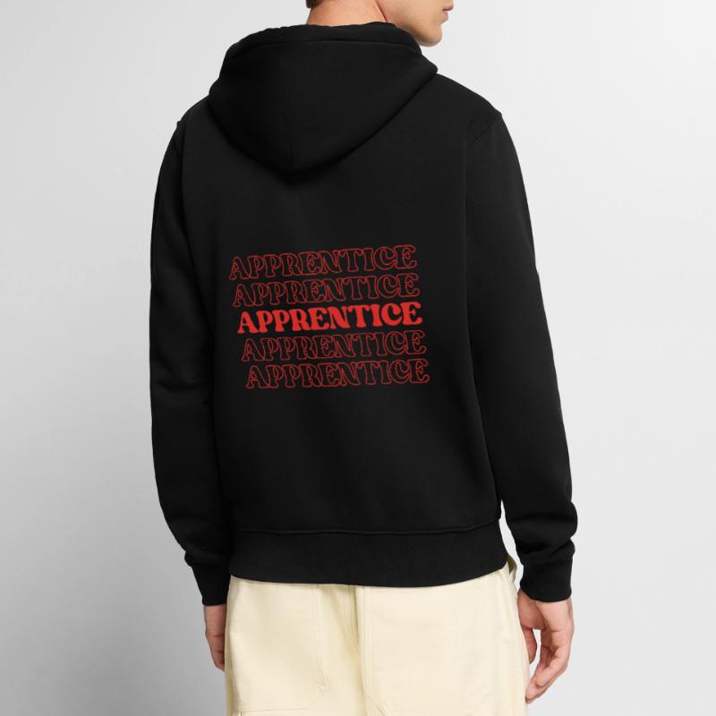 Apprentice Trainee Apprentice Novice Learner Unisex Premium Organic Zip Hoodie