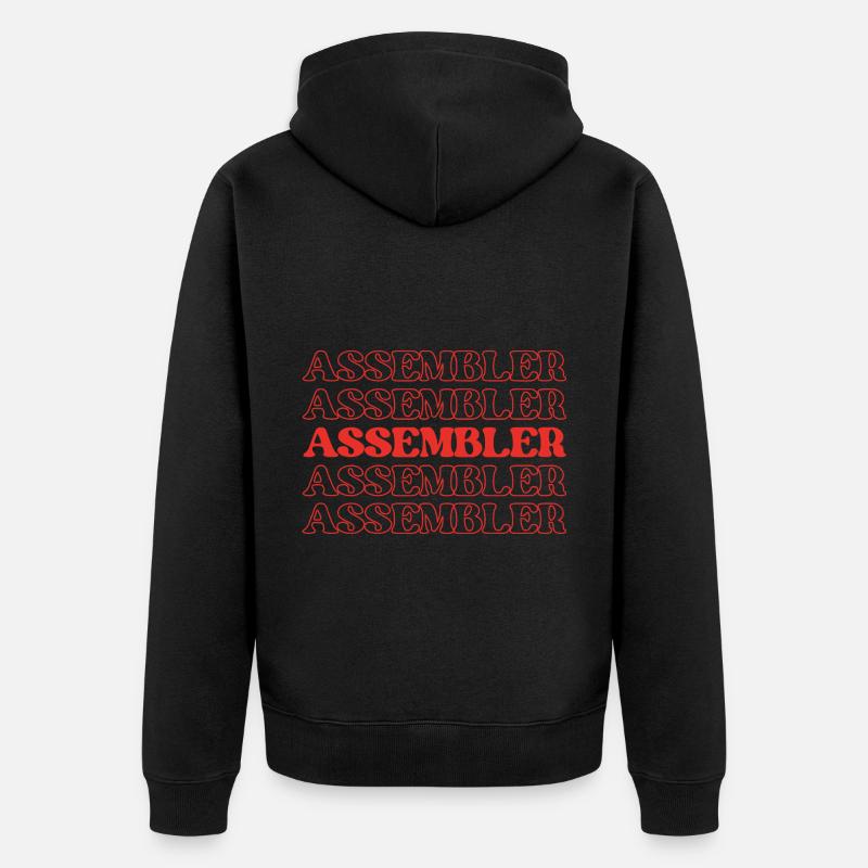 Assembleur Fabricant Assembleur Constructeur Maker - Veste à capuche bio Premium Unisexe - noir