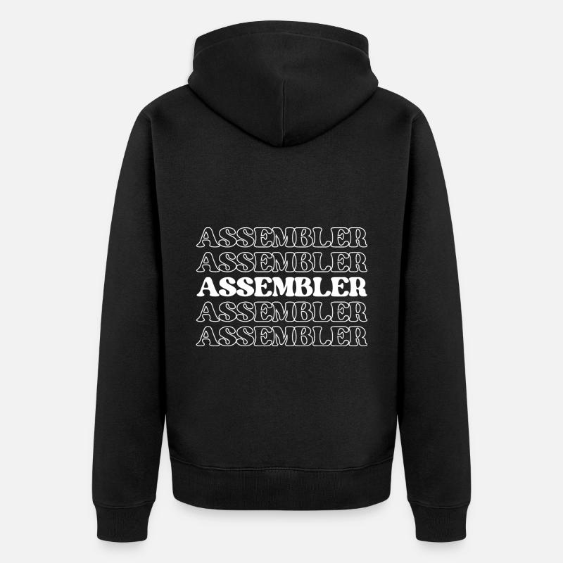 Assembleur, Fabricant, Assembleur, Constructeur, Fabricant - Veste à capuche bio Premium Unisexe - noir