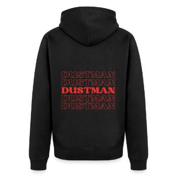 Éboueur Collecteur Poubelle - Veste à capuche bio Premium Unisexe - noir - Dos - Nico (187cm)