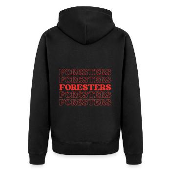 Citations drôles d’appréciation de Foresters - Veste à capuche bio Premium Unisexe - noir - Dos - Nico (187cm)