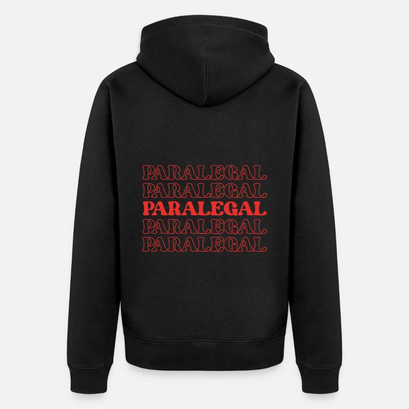Rechtsanwaltsfachangestellte Rechtsanwaltsfachangestellte Rechtsanwaltsfachangestellte - Unisex Premium Bio Zip Hoodie - Schwarz