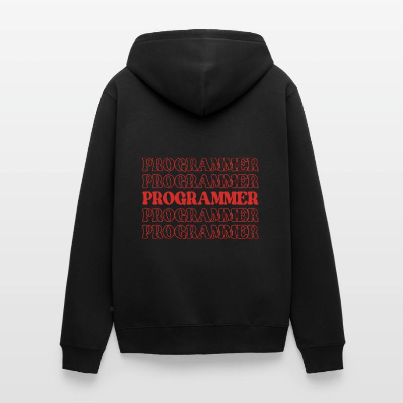 Programmer Coder Developer Coder Software Engineer Unisex Premium Organic Zip Hoodie