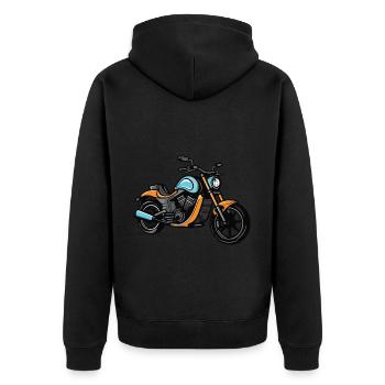 Motard Motard - Veste à capuche bio Premium Unisexe - noir - Dos - Nico (187cm)