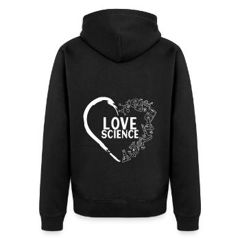 Chimie Biochimie - Veste à capuche bio Premium Unisexe - noir - Dos - Nico (187cm)