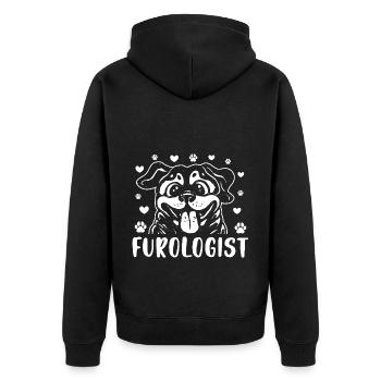 Drôle furologue Dog Groomer Puppy Stylist - Veste à capuche bio Premium Unisexe - noir - Dos - Nico (187cm)