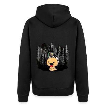 Dragon Dino Enfants Bébé Fantaisie - Veste à capuche bio Premium Unisexe - noir - Dos - Nico (187cm)