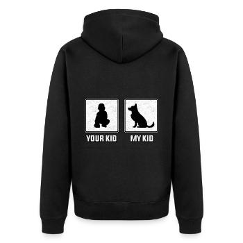 Ton enfant mon enfant - Veste à capuche bio Premium Unisexe - noir - Dos - Nico (187cm)