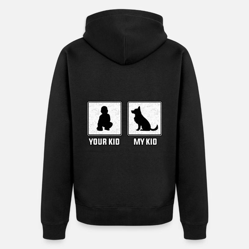 Ton enfant mon enfant - Veste à capuche bio Premium Unisexe - noir