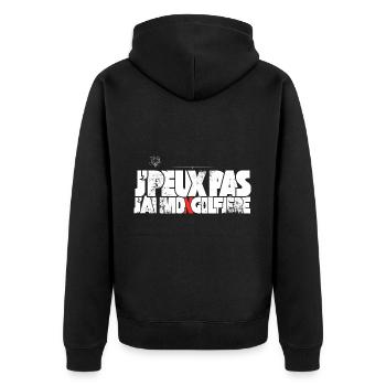 J'peux pas j'ai Mongolfière - Veste à capuche bio Premium Unisexe - noir - Dos - Nico (187cm)