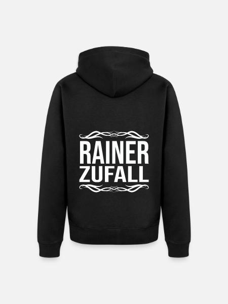 Rainer - Unisex Premium Bio Zip Hoodie - Schwarz