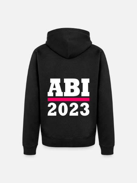 Abi 2023 - Unisex Premium Bio Zip Hoodie - Schwarz