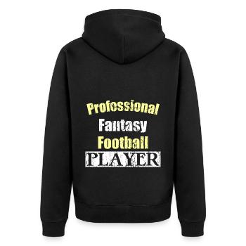 Joueur professionnel de football Fantasy - Veste à capuche bio Premium Unisexe - noir - Dos - Nico (187cm)