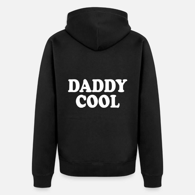 Daddy cool - Unisex Premium Bio Zip Hoodie - Schwarz