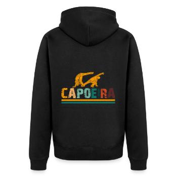 Capoeira - Veste à capuche bio Premium Unisexe - noir - Dos - Nico (187cm)