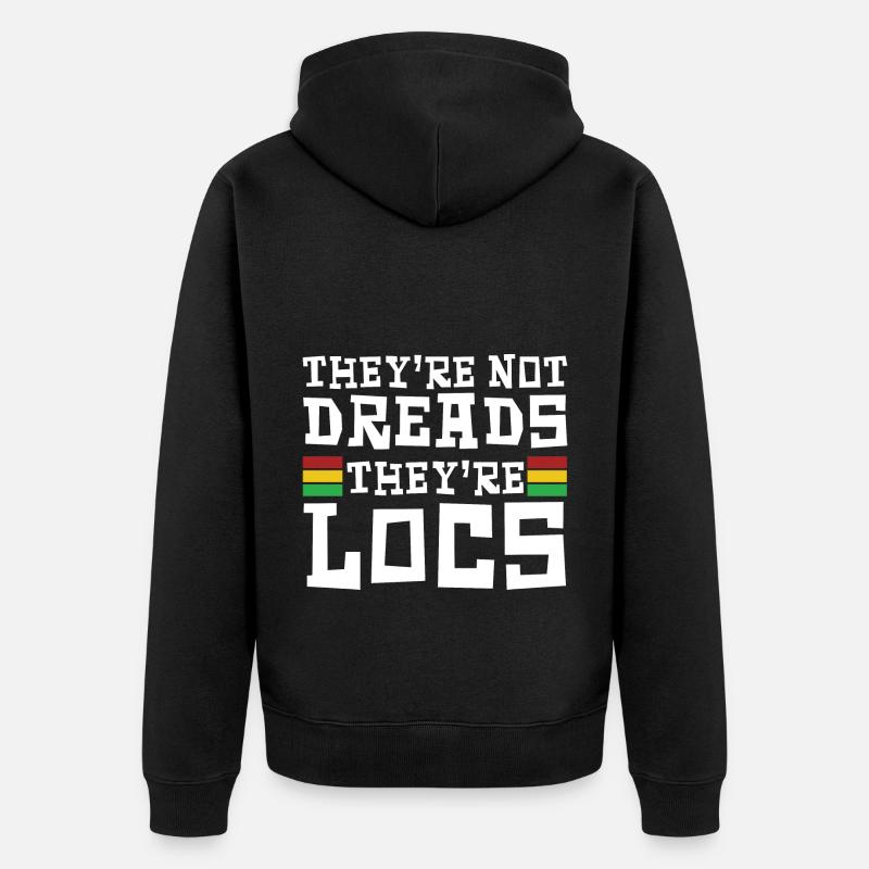 Dreadlocks Rasta Hair Dreads Rastafari - Veste à capuche bio Premium Unisexe - noir