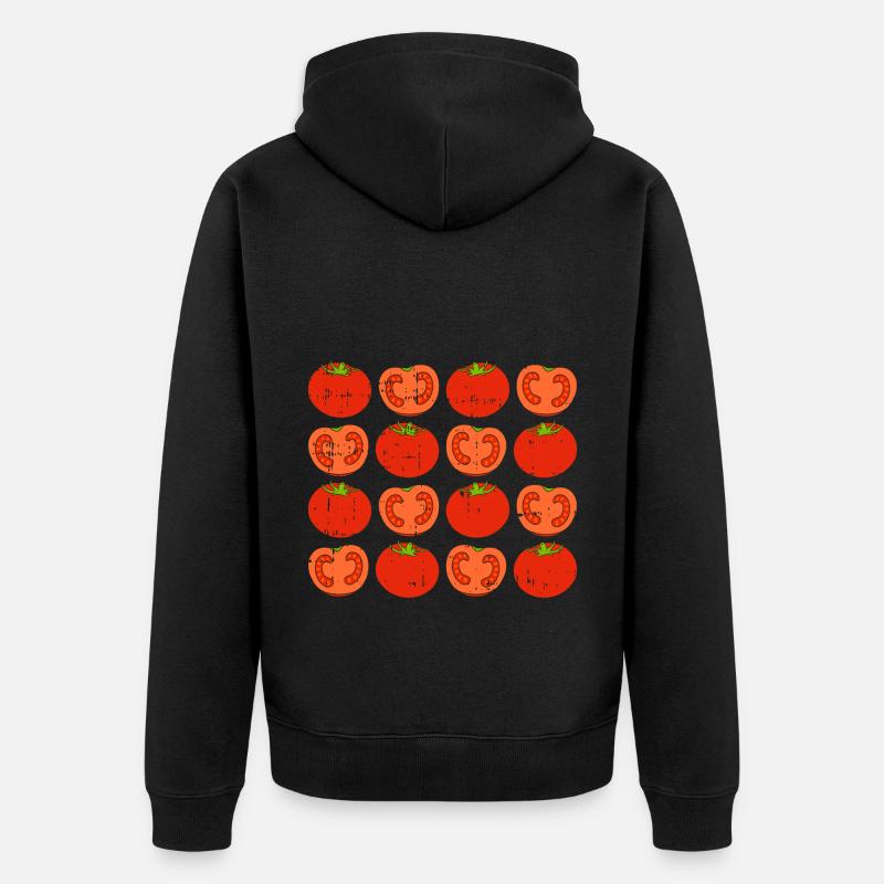 Tomate - Unisex Premium Bio Zip Hoodie - Schwarz