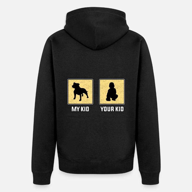 Votre enfant mon enfant - Veste à capuche bio Premium Unisexe - noir