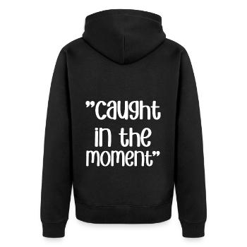 Songtexte Musikliebhaber Songwriter Musikfestival - Unisex Premium Bio Zip Hoodie - Schwarz - Hinten - Nico (187cm)