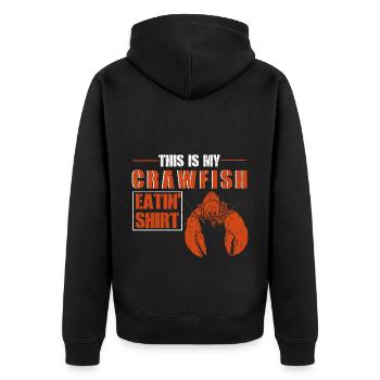 Drôle de crabes de la saison du cancer Cuisiner des crabes Manger des crabes - Veste à capuche bio Premium Unisexe - noir - Dos - Nico (187cm)