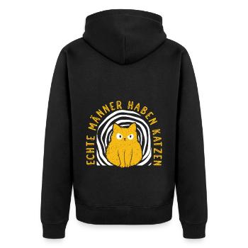 Location de chat Chat Domestique Cat - Veste à capuche bio Premium Unisexe - noir - Dos - Nico (187cm)