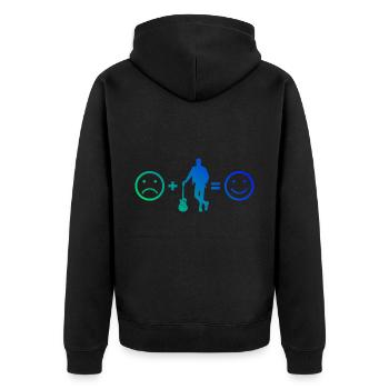 Electric Guitar Guitar Player Egitarre Men - Unisex Premium Organic Zip Hoodie - black - Back - Nico (187cm)